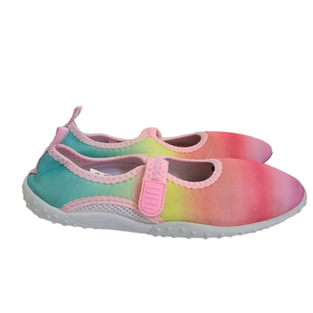 Children's Place Girls Water Shoes Pink RAINBOW Pool Beach